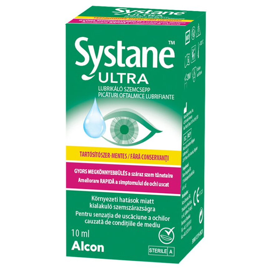 Picaturi oftalmice Systane Ultra lubrifiante fara conservanti 10 ml