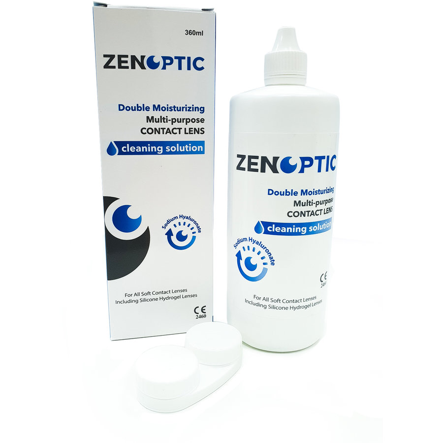 Solutie de curatare si intretinere lentile de contact ZENOPTIC Double Moisturizing 360 ml